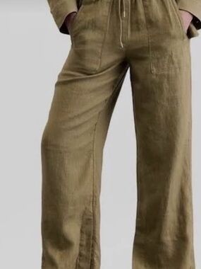 Athleta Retreat Linen Wide Leg Pants